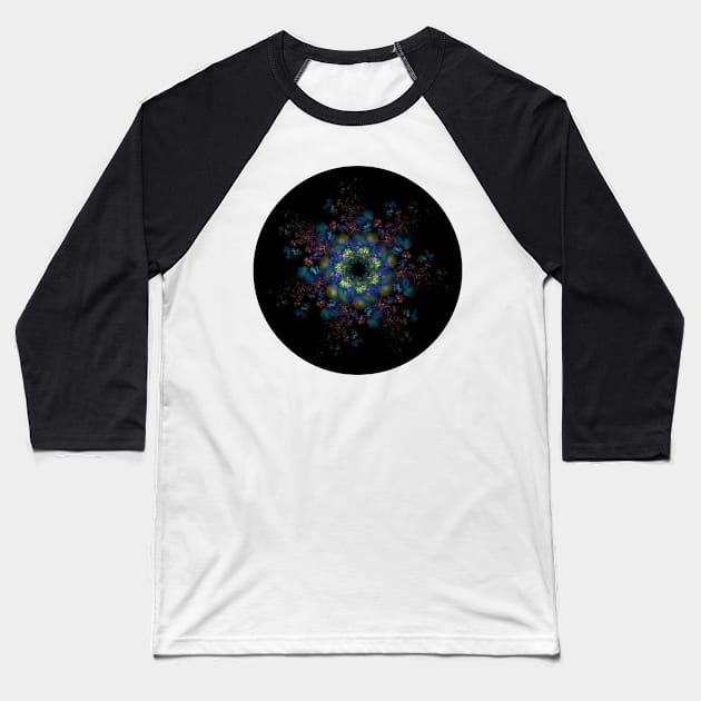 Flowers in Space Baseball T-Shirt by ElviraDraat